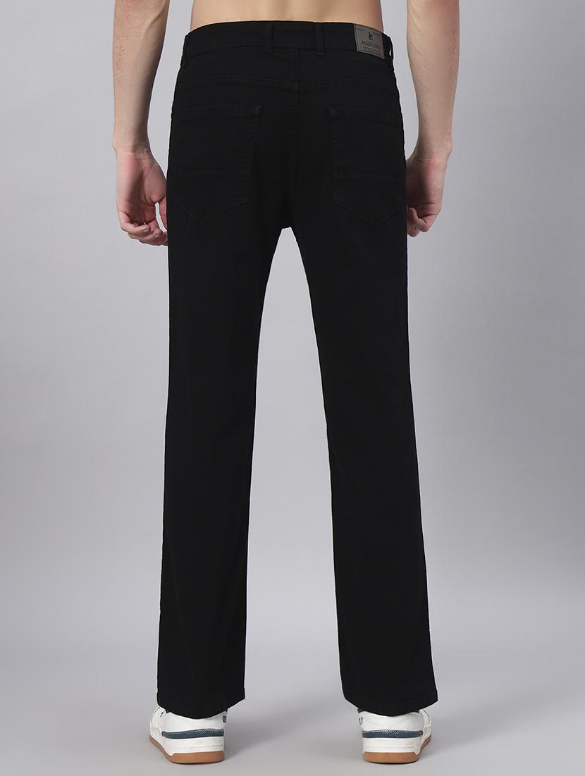 men plain mid rise full length straight fit jeans - 22006247 - Standard Image - 3