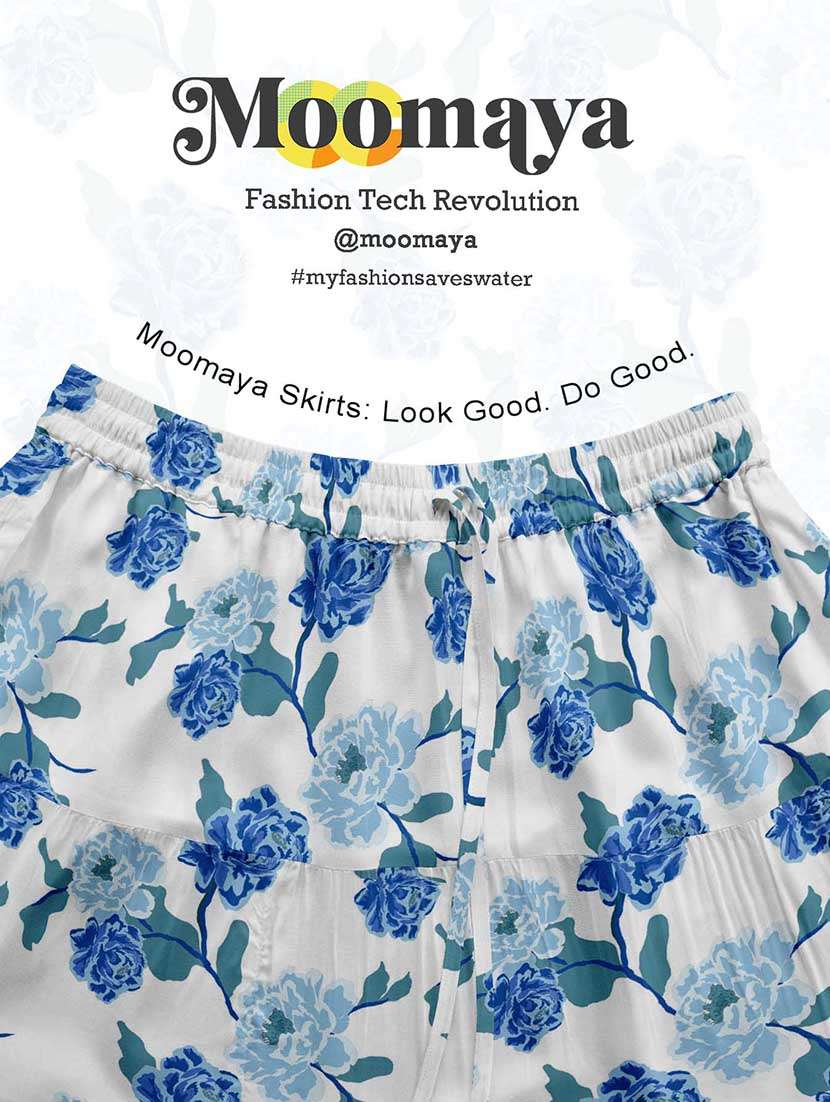 women floral printed high rise maxi tiered skirt - 22006279 -  Standard Image - 5