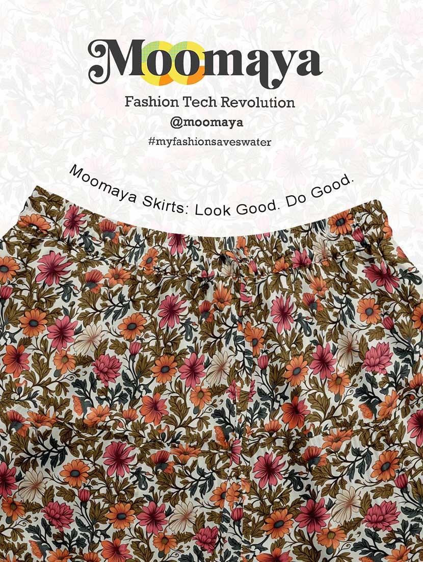 women floral printed high rise maxi tiered skirt - 22006281 - Standard Image - 5