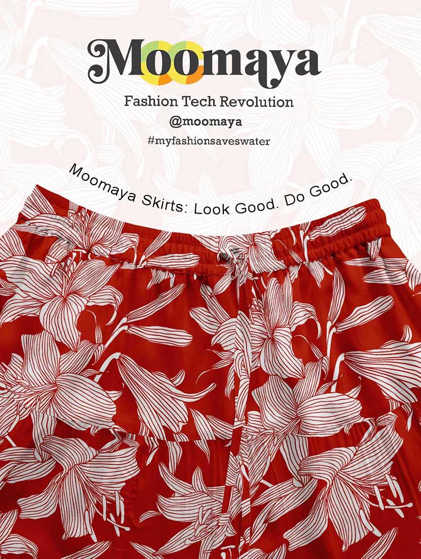 women floral printed high rise maxi tiered skirt - 22006286 - Standard Image - 5