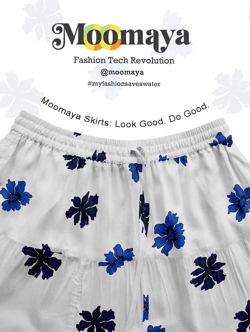 women floral printed high rise maxi tiered skirt - 22006288 - Standard Image - 5