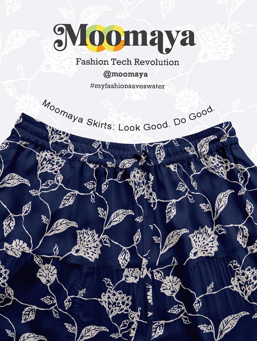 women floral printed high rise maxi tiered skirt - 22006293 - Standard Image - 5