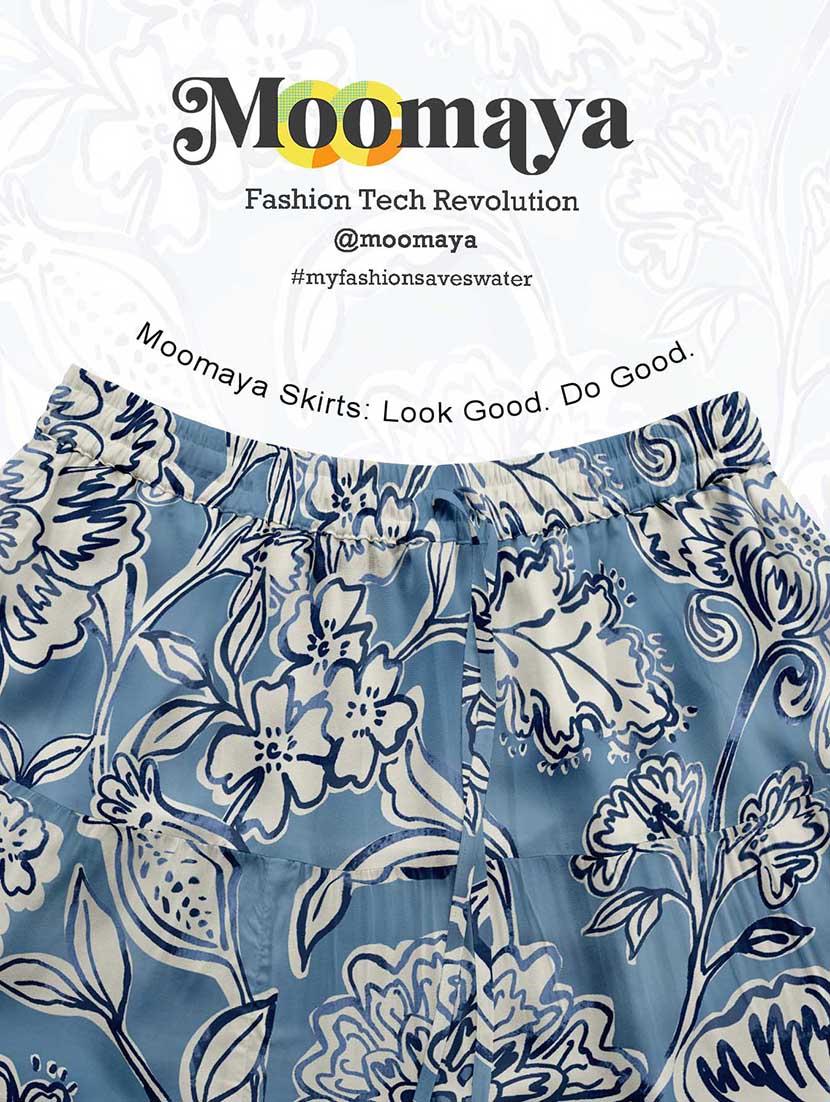 women floral printed high rise maxi tiered skirt - 22006296 - Standard Image - 5