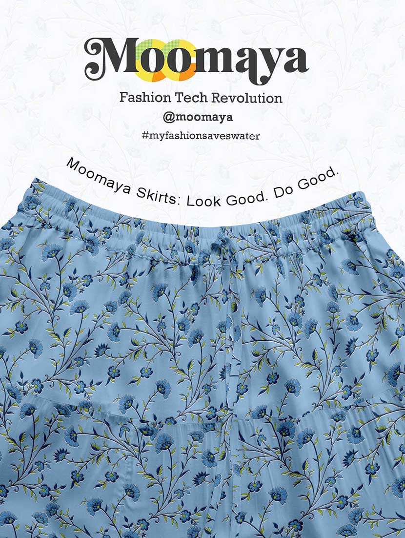 women floral printed high rise maxi tiered skirt - 22006298 - Standard Image - 5