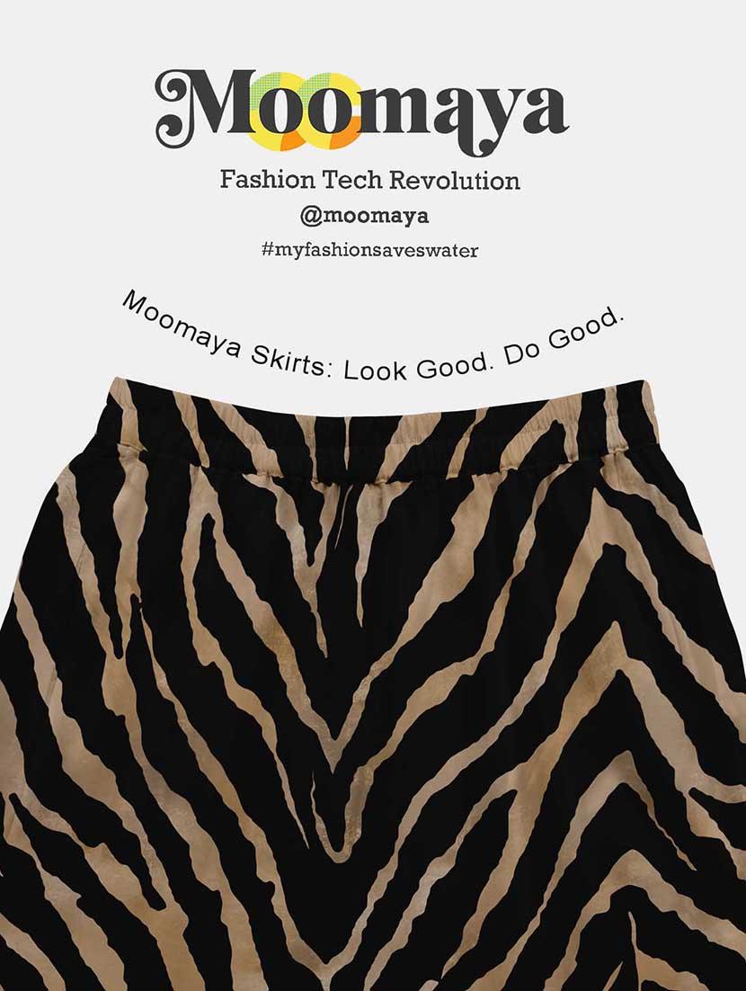 women animal print high rise maxi tiered skirt - 22006317 - Standard Image - 5