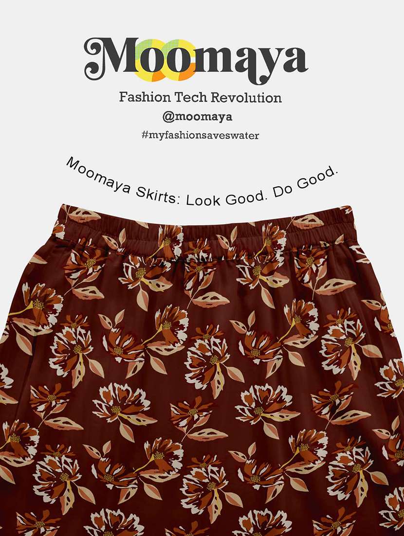women floral printed high rise maxi tiered skirt - 22006328 - Standard Image - 5