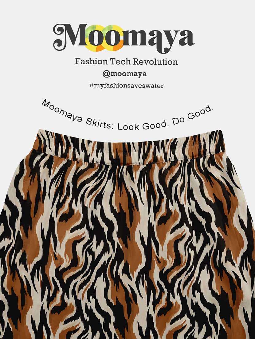 women animal print high rise maxi tiered skirt - 22006333 -  Standard Image - 5