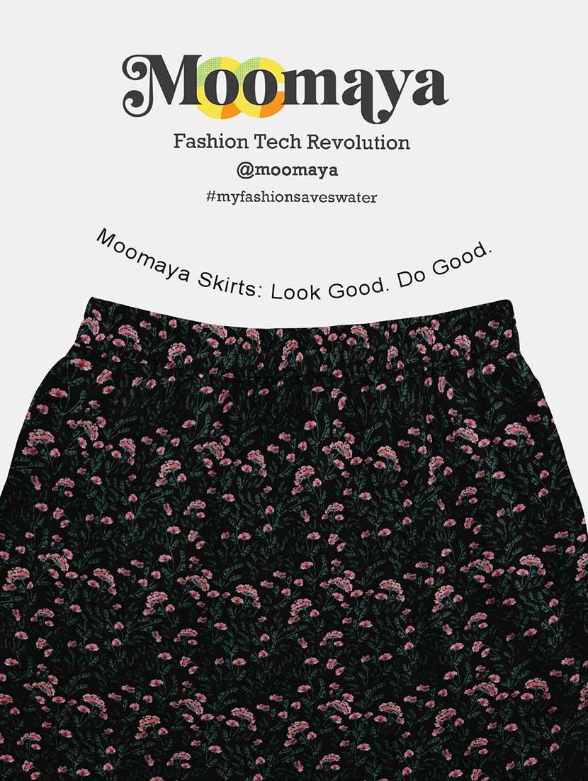 women floral printed high rise maxi tiered skirt - 22006337 - Standard Image - 5