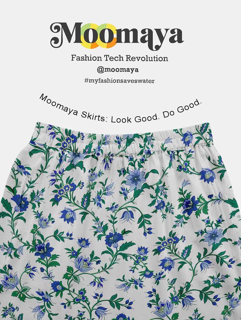 women floral printed high rise maxi tiered skirt - 22006339 - Standard Image - 5