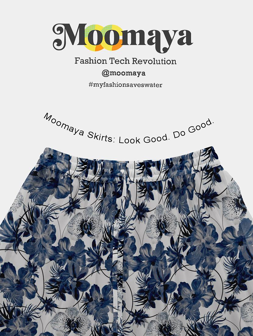 women floral printed high rise maxi flared skirt - 22006355 - Standard Image - 5