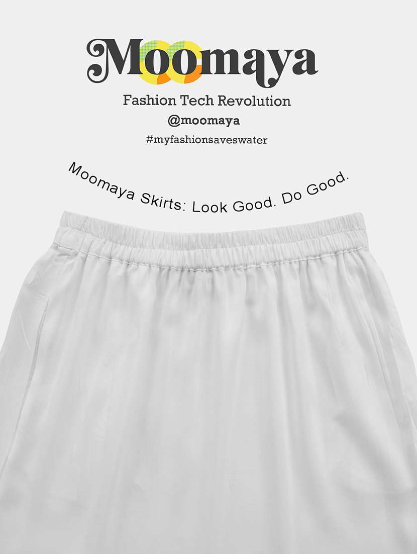 women solid high rise maxi tiered skirt - 22006373 -  Standard Image - 5