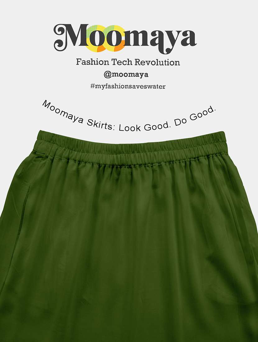 women solid high rise maxi tiered skirt - 22006376 -  Standard Image - 5