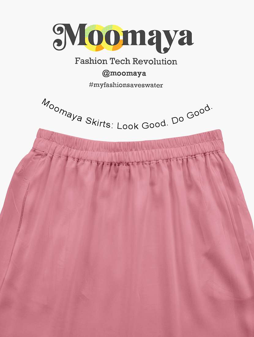 women solid high rise maxi tiered skirt - 22006379 -  Standard Image - 5