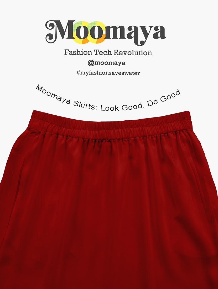 women solid high rise maxi tiered skirt - 22006383 - Standard Image - 5