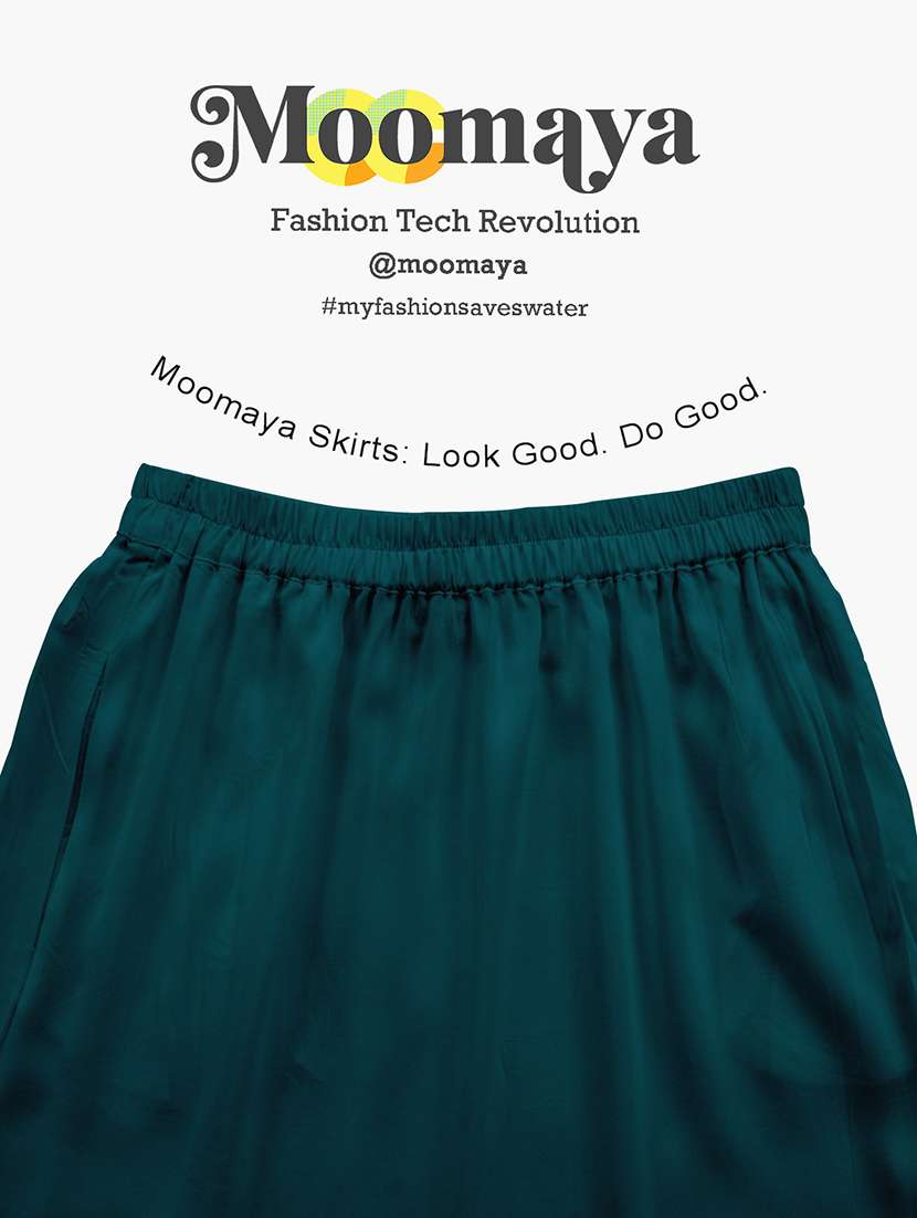 women solid high rise maxi tiered skirt - 22006385 -  Standard Image - 5