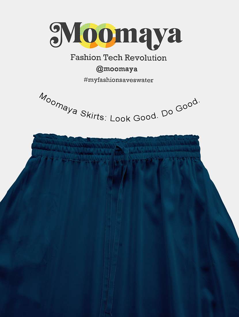 women solid high rise maxi tiered skirt - 22006389 -  Standard Image - 5