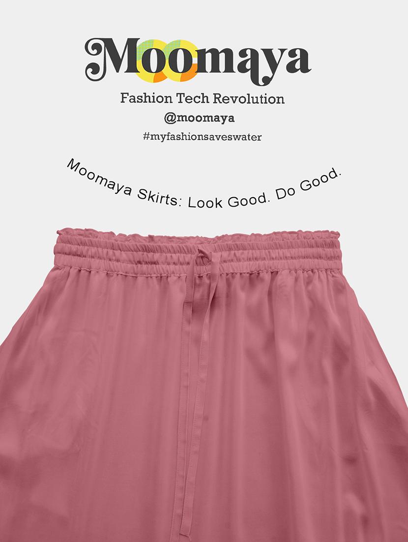 women solid high rise maxi tiered skirt - 22006393 - Standard Image - 5