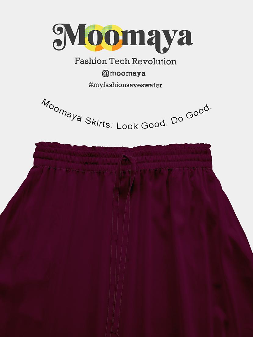 women solid high rise maxi tiered skirt - 22006398 - Standard Image - 5