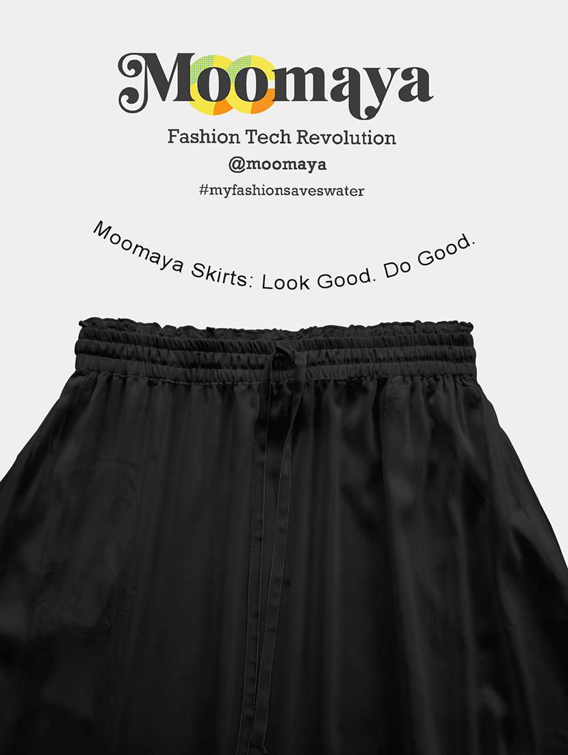 women solid high rise maxi tiered skirt - 22006400 - Standard Image - 5