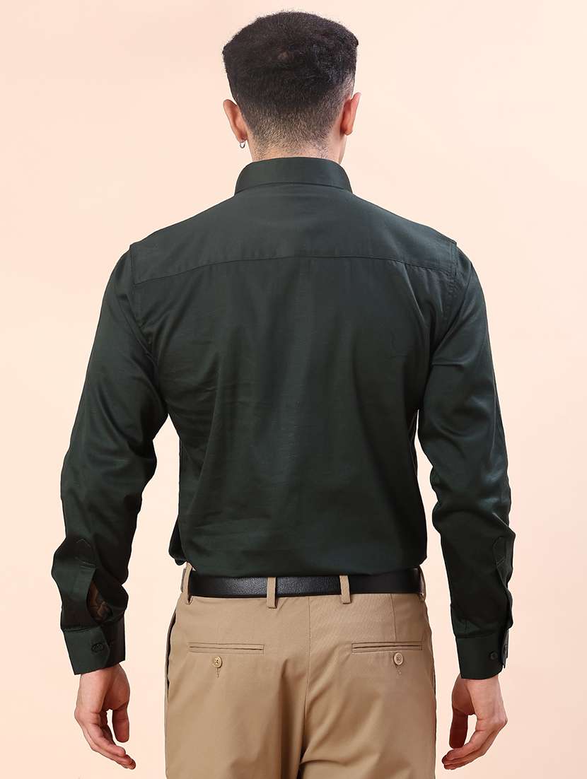 men solid long sleeve regular fit formal shirt - 22006530 -  Standard Image - 3