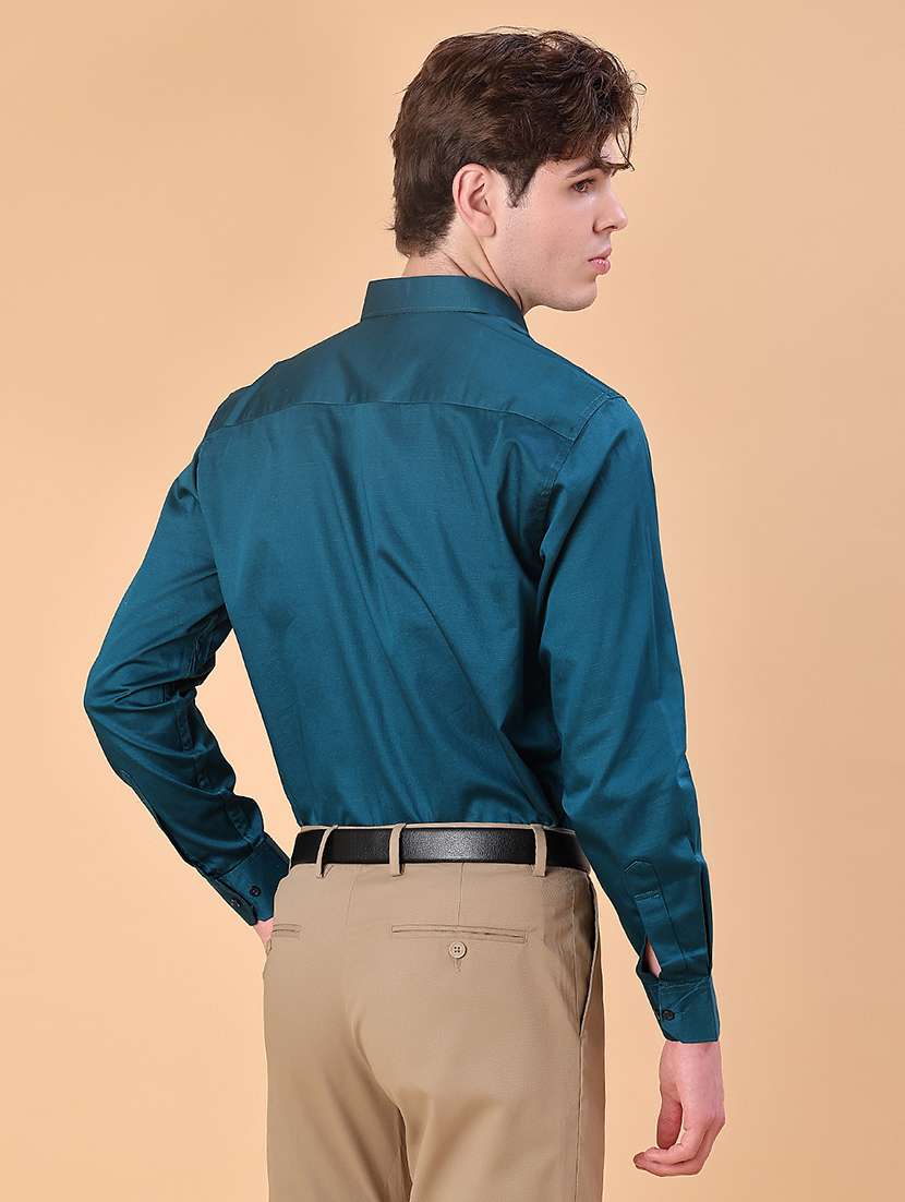 men solid long sleeve regular fit formal shirt - 22006574 -  Standard Image - 3