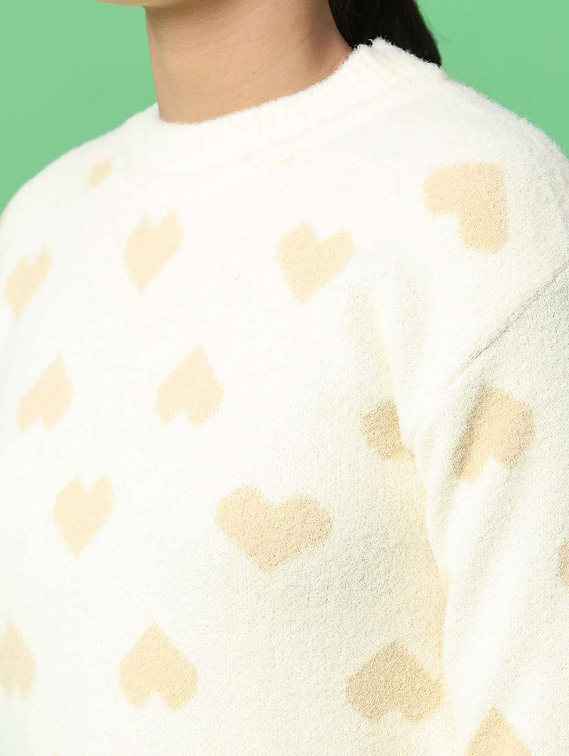 women self design long sleeve waist length pullover - 22006785 -  Standard Image - 5