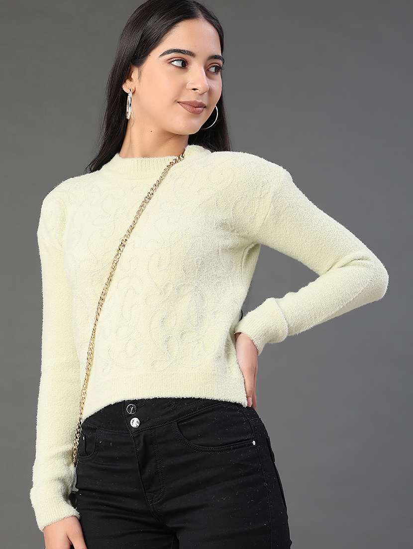 women self designed long sleeve pullover