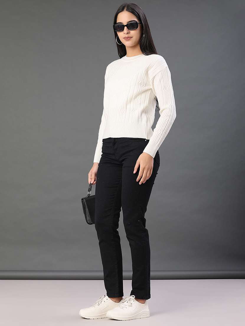 women self designed long sleeve pullover - 22006787 -  Standard Image - 5