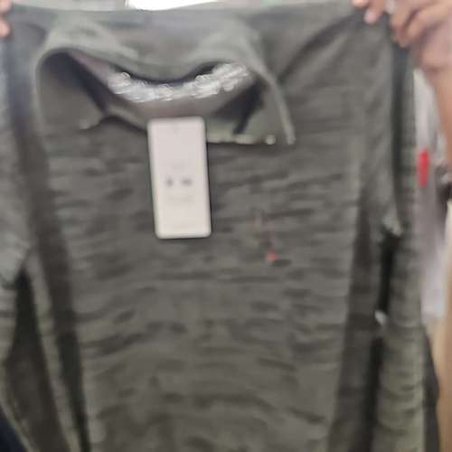 olive zigzag knit tshirt - 22006807 - Standard Image - 0