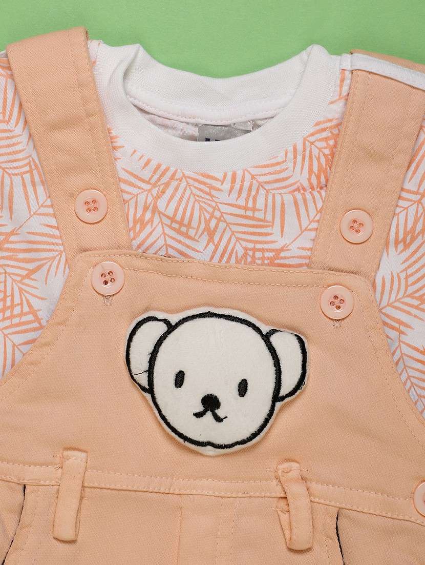 boys printed dungaree co-ord set - 22006861 -  Standard Image - 3