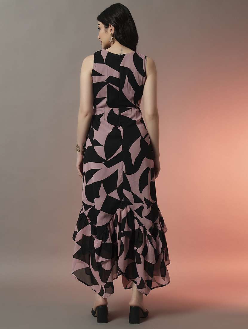 women printed sleeveless tiered maxi dress - 22006871 -  Standard Image - 3