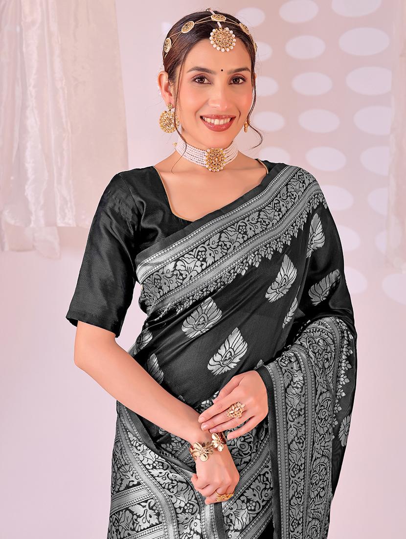 women self design banarasi saree with blouse - 22006992 - Standard Image - 3