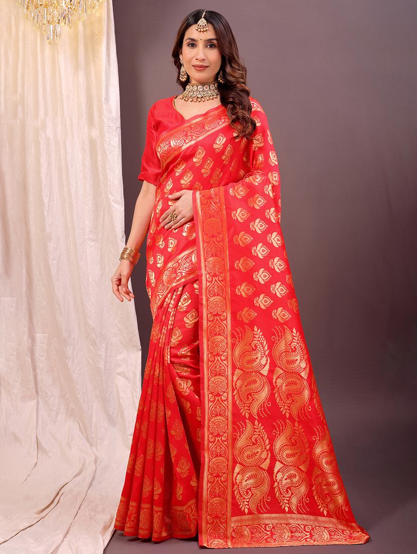 women self design banarasi saree with blouse - 22007004 - Zoom Image - 0