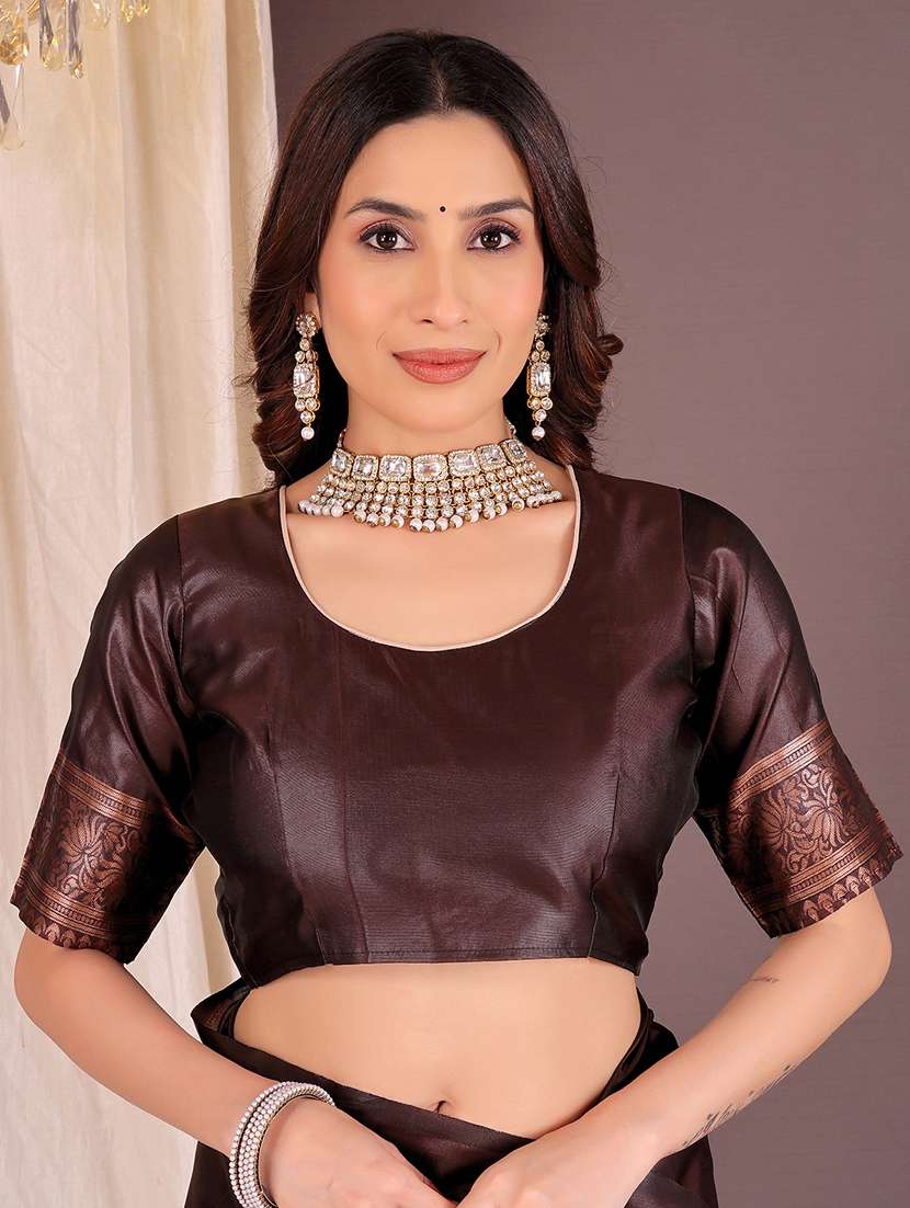 women self design kanjivaram saree with blouse - 22007006 -  Standard Image - 3