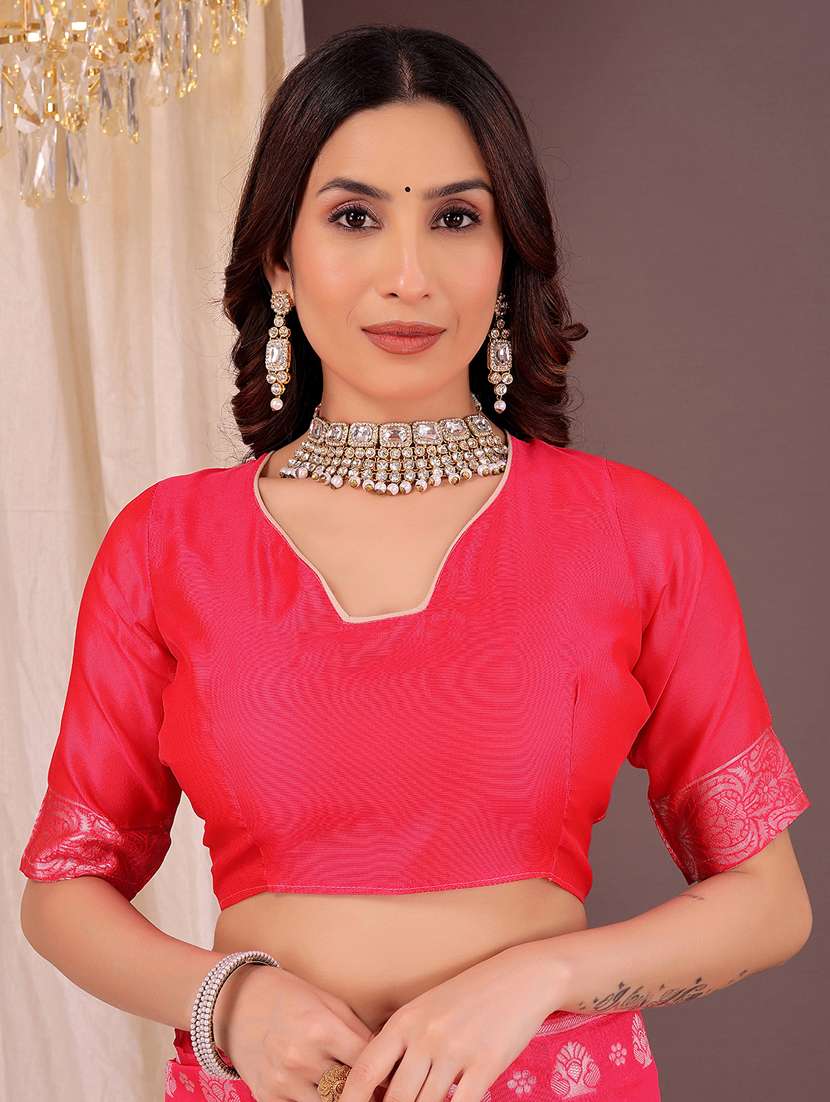 women self design banarasi saree with blouse - 22007028 - Standard Image - 3