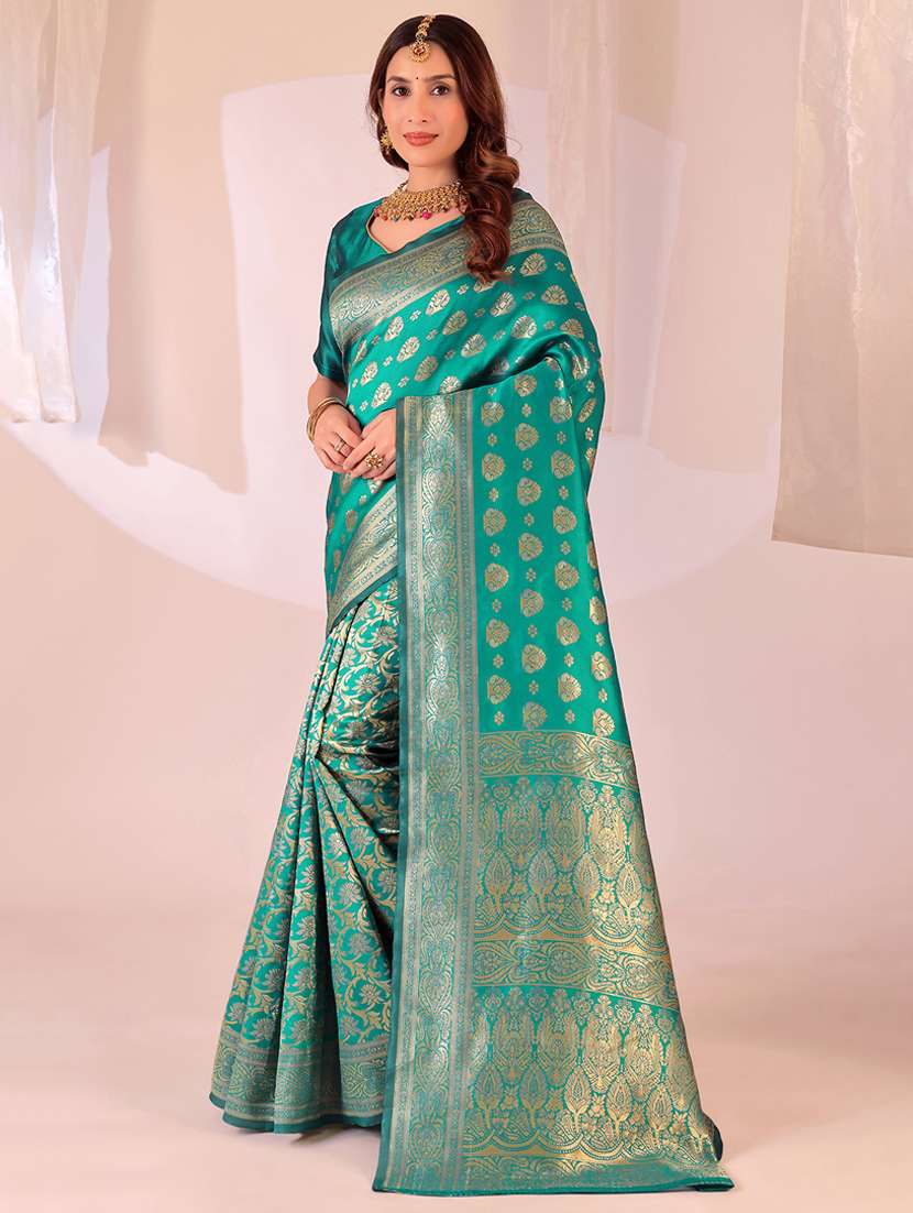 women self design banarasi saree with blouse - 22007029 - Zoom Image - 0