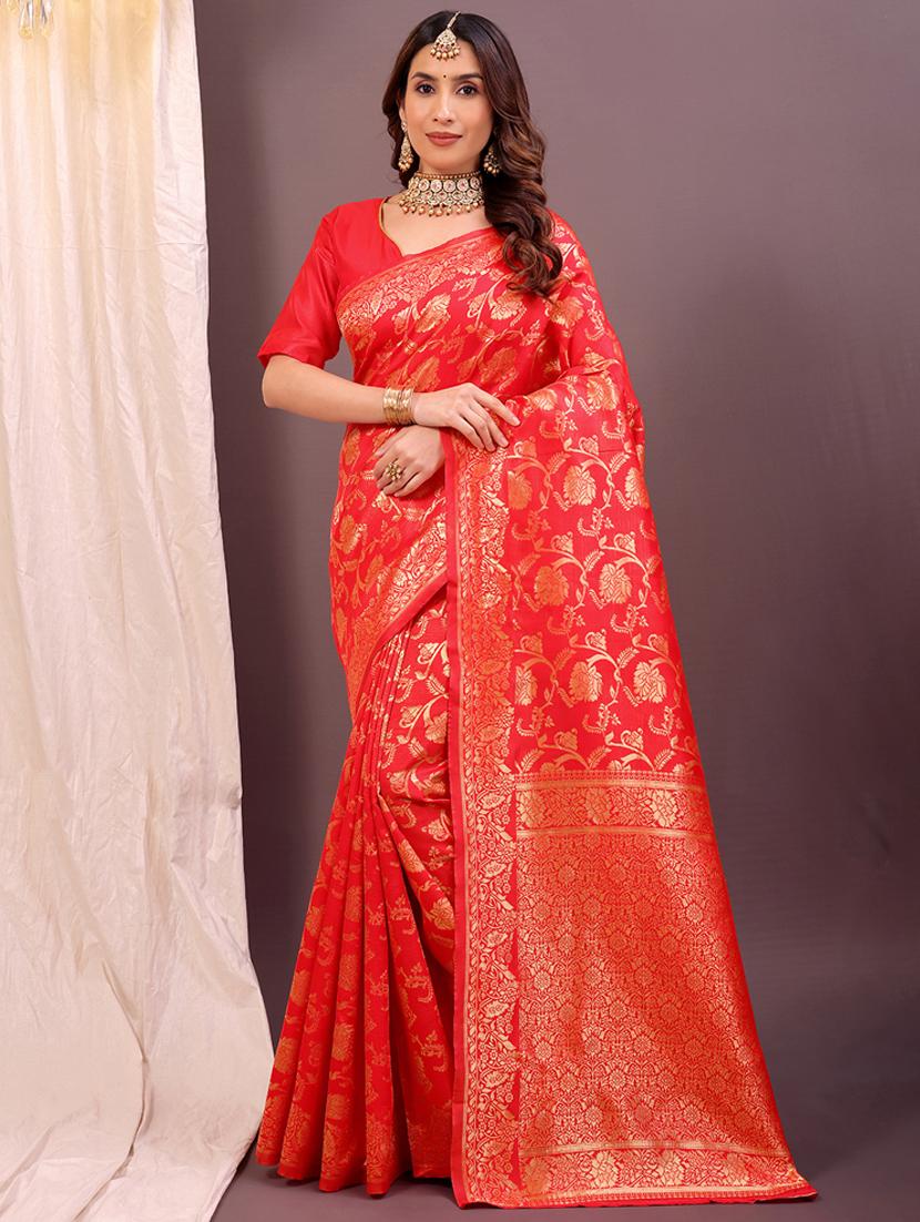 women self design banarasi saree with blouse - 22007034 - Zoom Image - 0