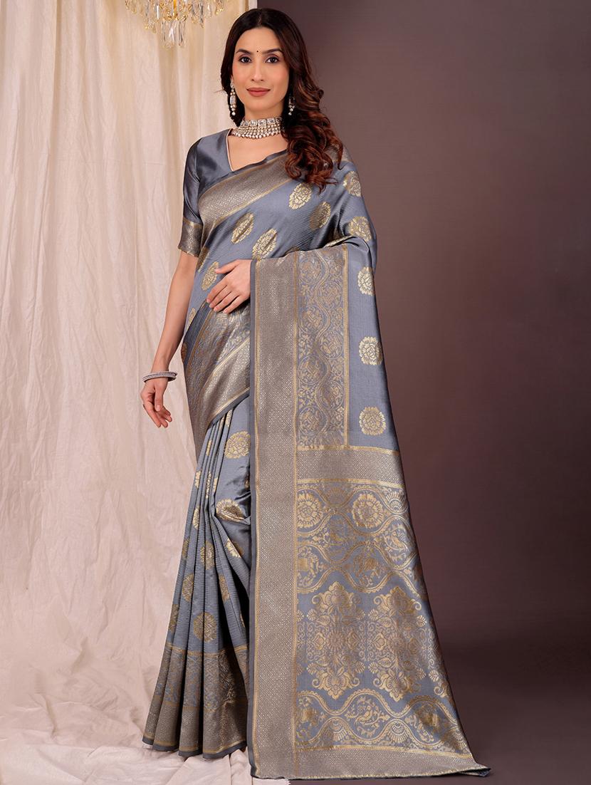 women self design banarasi saree with blouse - 22007037 - Zoom Image - 0