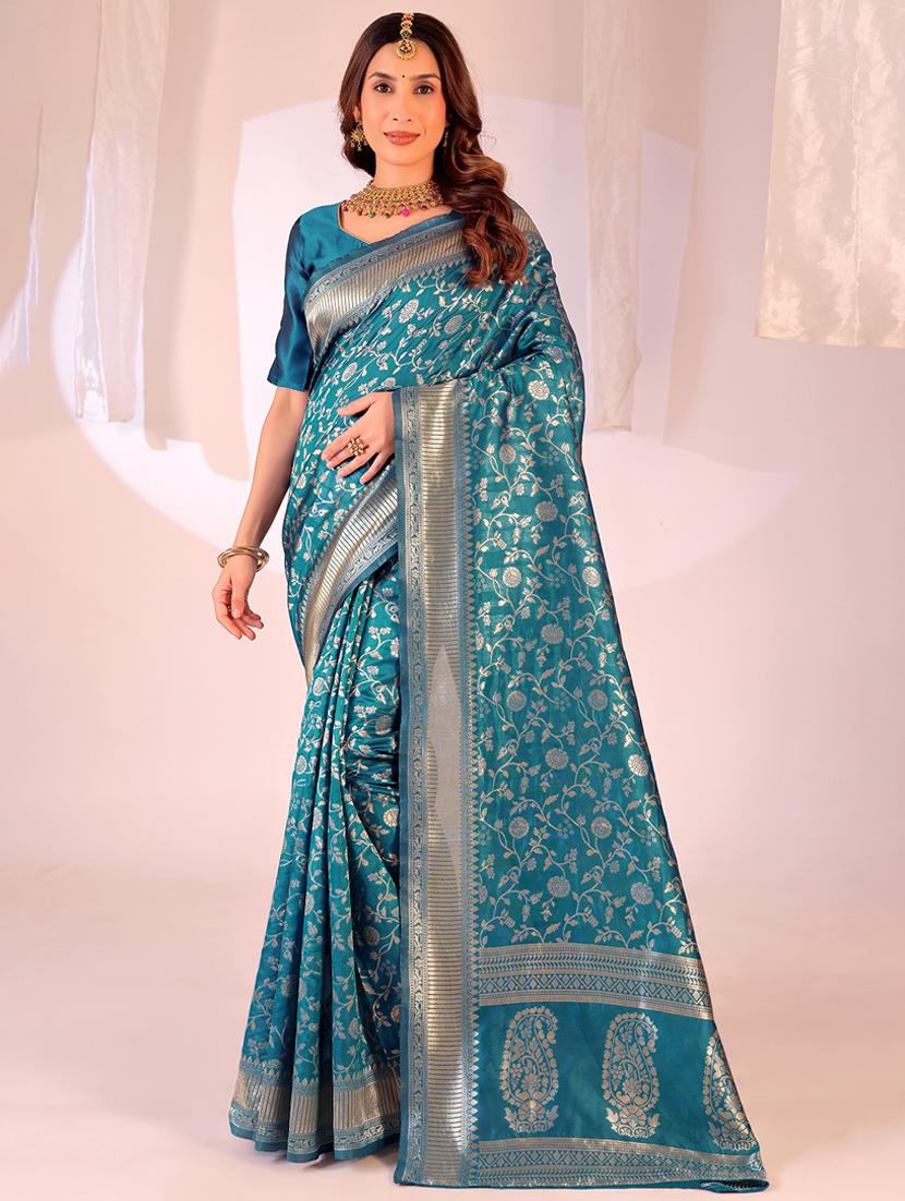 women self design banarasi saree with blouse - 22007052 - Zoom Image - 0