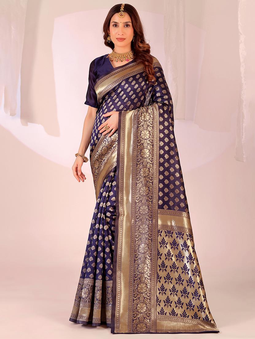 women self design banarasi saree with blouse - 22007064 - Zoom Image - 0