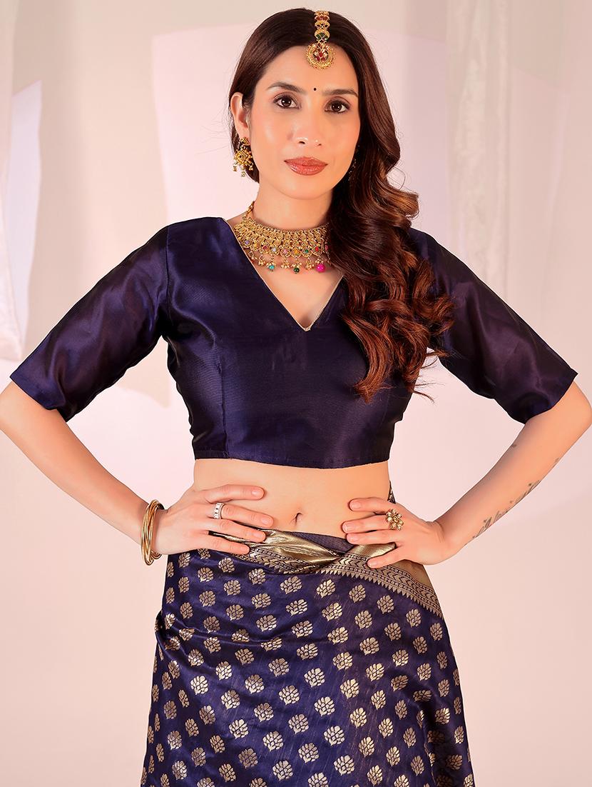 women self design banarasi saree with blouse - 22007064 - Standard Image - 3