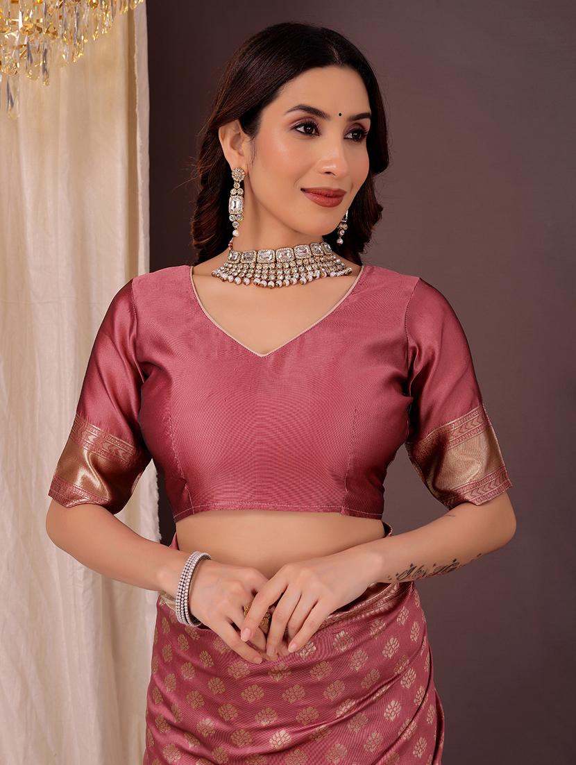 women self design banarasi saree with blouse - 22007066 - Standard Image - 3