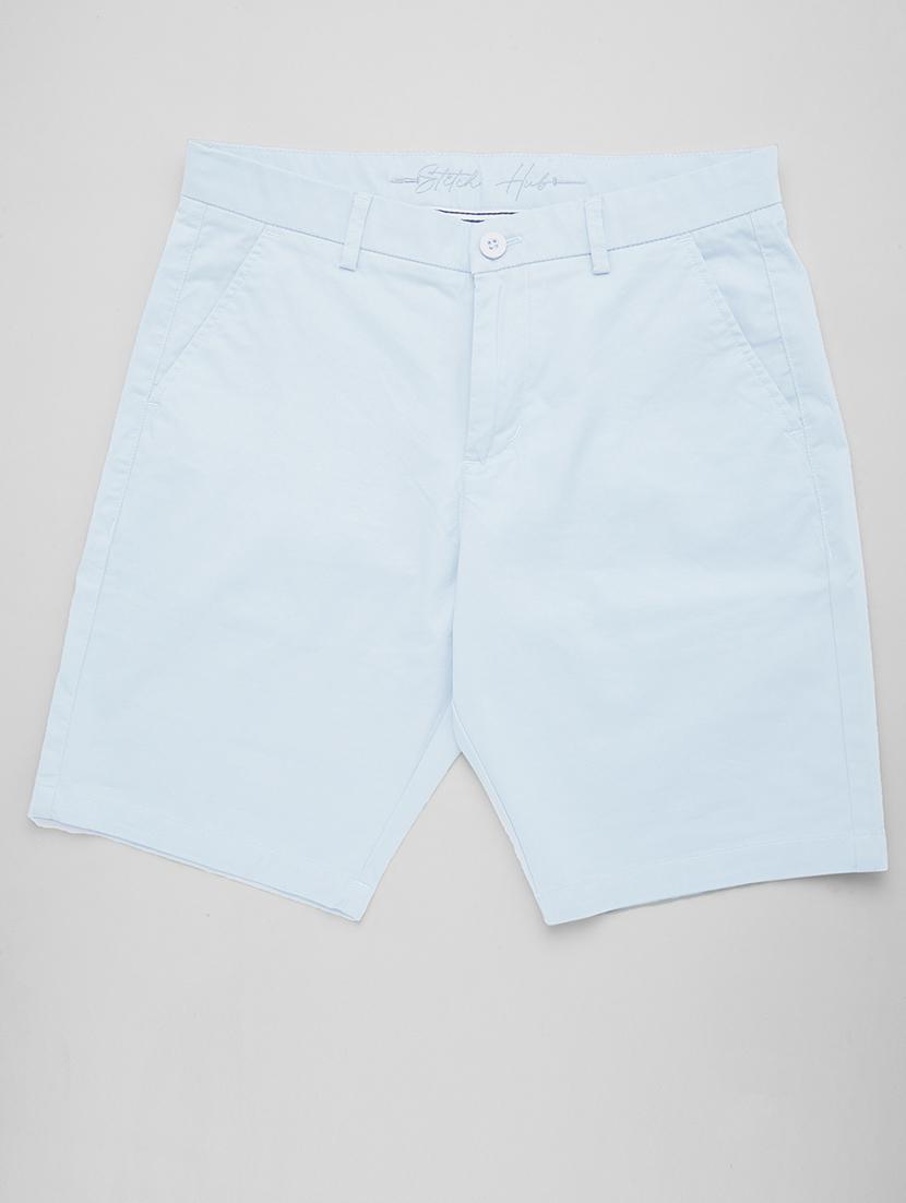 men solid mid rise regular fit shorts - 22007689 - Standard Image - 5