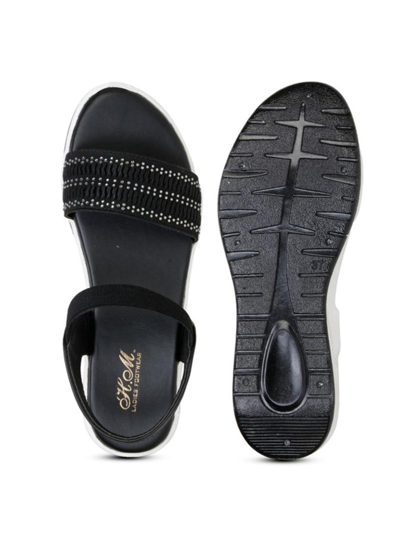 women texture back strap wedge - 22007716 - Standard Image - 3