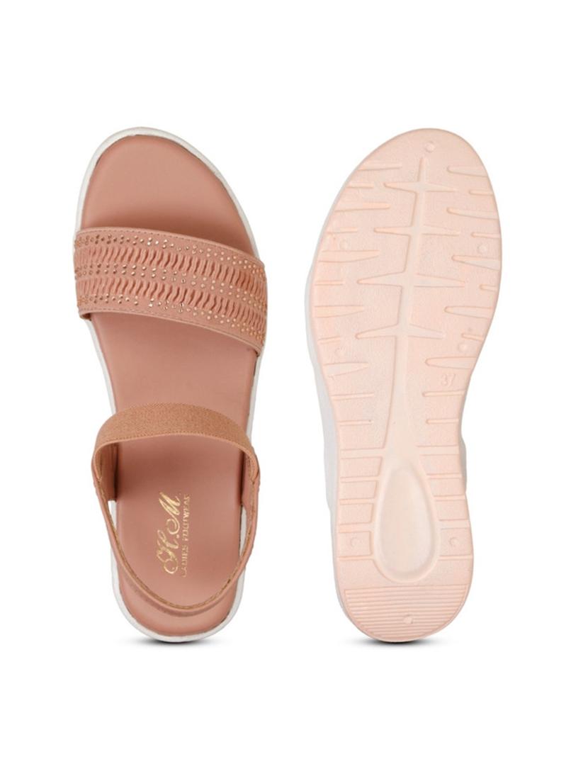 women texture back strap wedge - 22007717 - Standard Image - 3