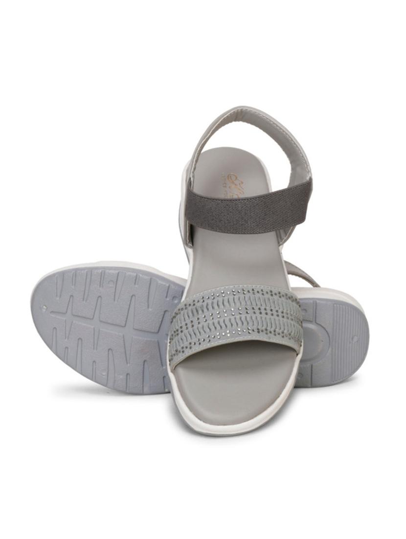 women texture back strap wedge - 22007718 - Standard Image - 3