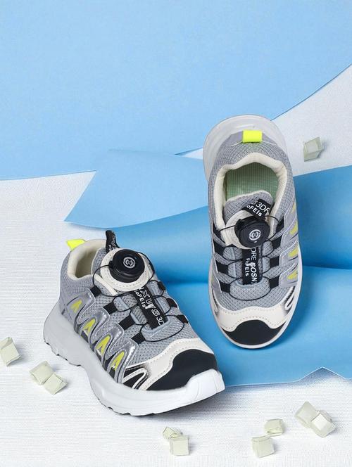 unisex grey lace up sport shoe - 22007743 - Standard Image - 0