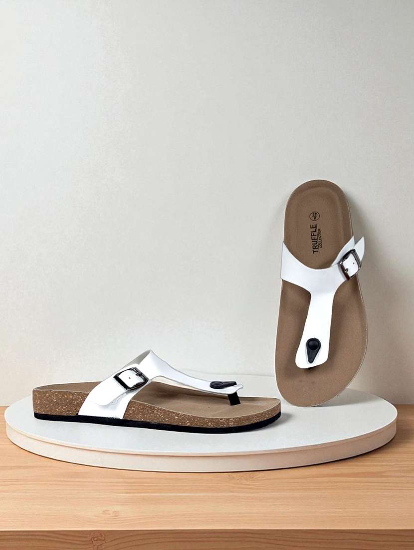 men solid toe separator sandal