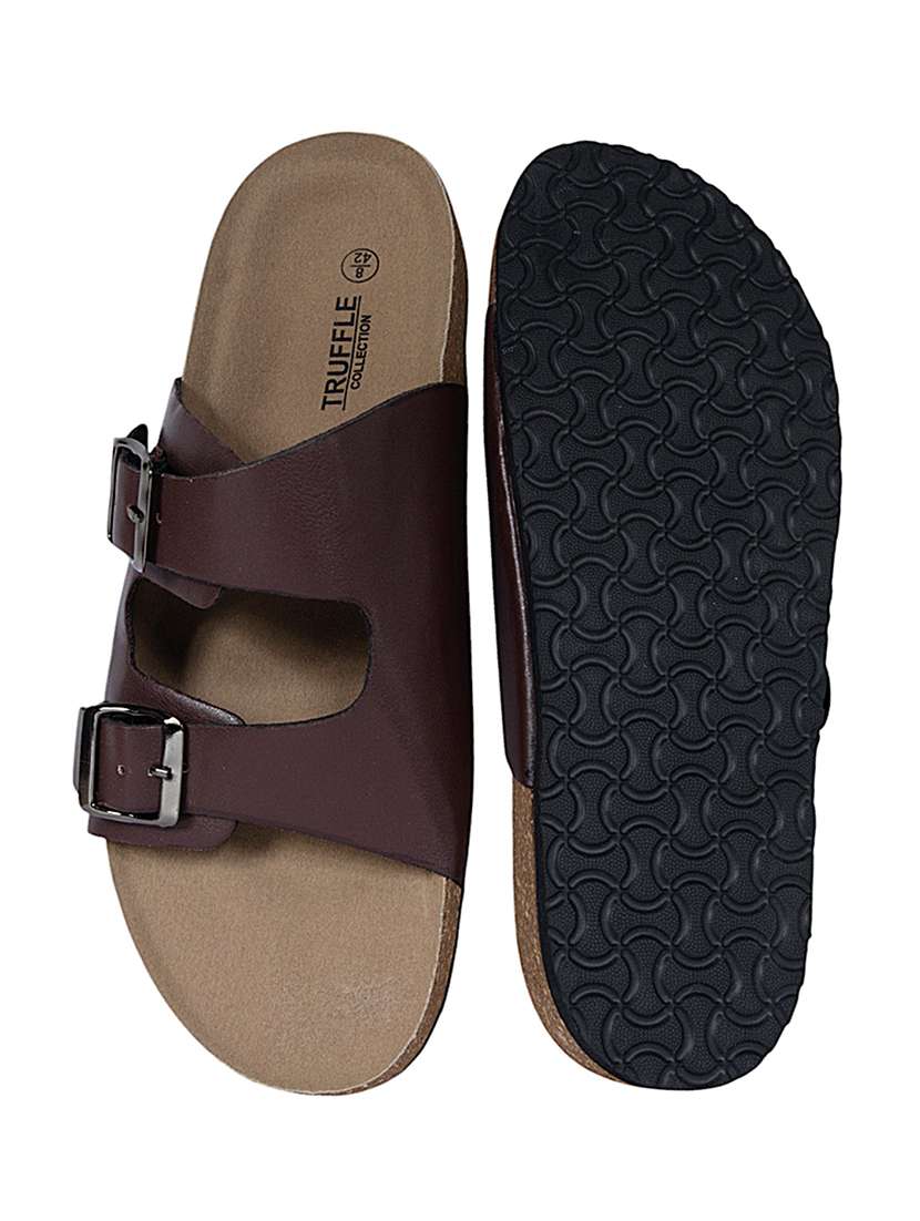 men brown slip on sandal - 22007765 - Standard Image - 5