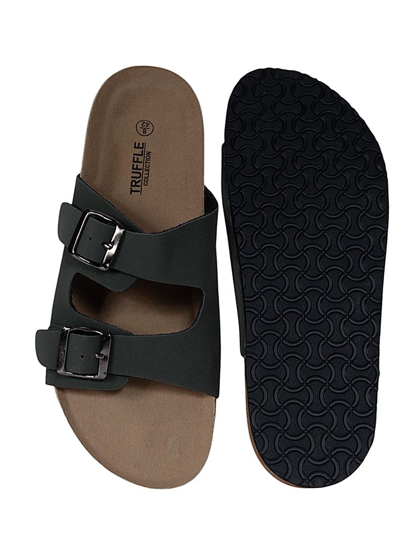 men solid slip on sandal - 22007766 - Standard Image - 5